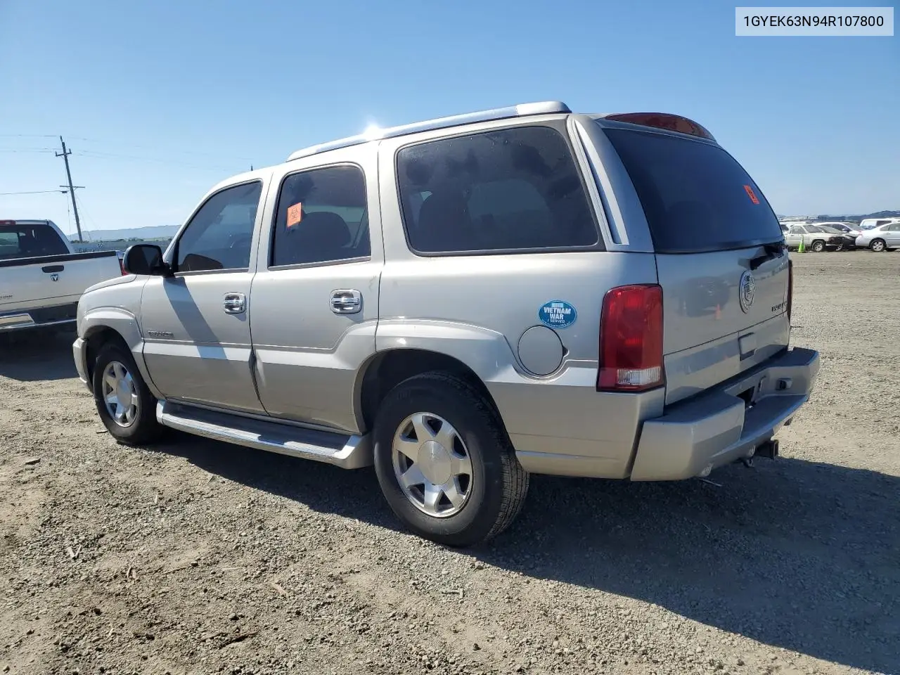 2004 Cadillac Escalade Luxury VIN: 1GYEK63N94R107800 Lot: 56382875