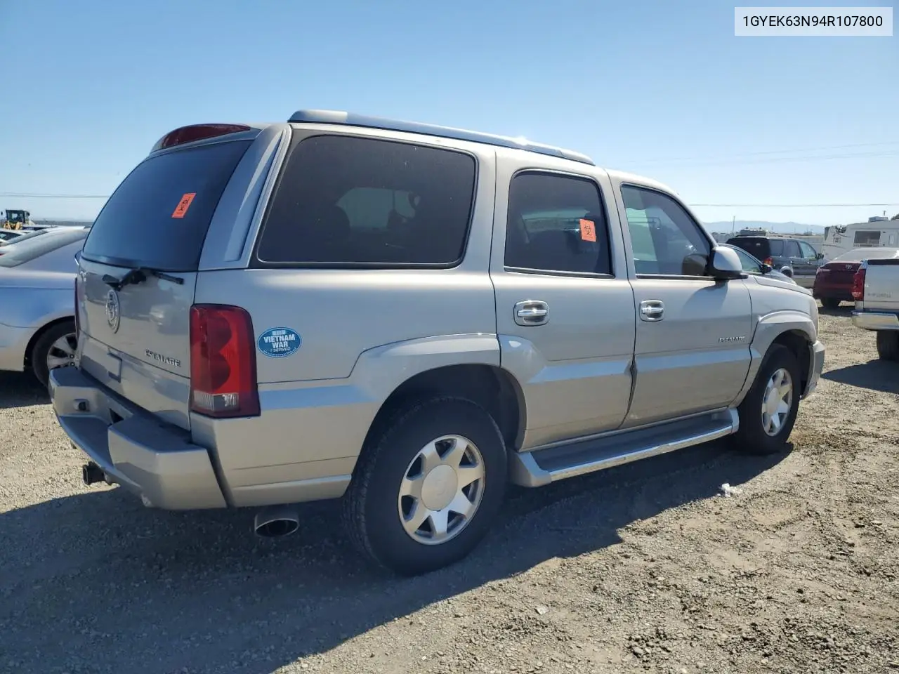 2004 Cadillac Escalade Luxury VIN: 1GYEK63N94R107800 Lot: 56382875