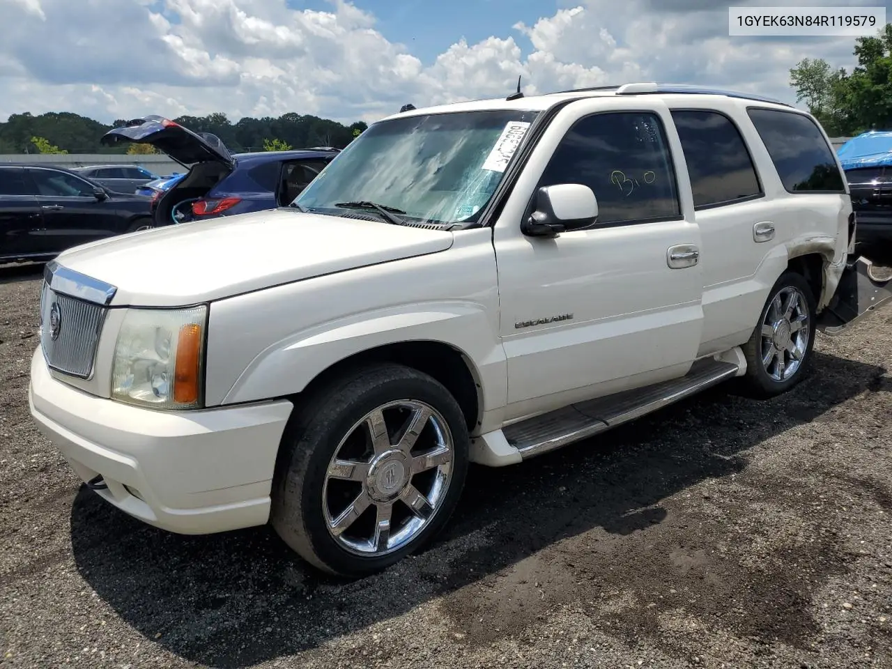 2004 Cadillac Escalade Luxury VIN: 1GYEK63N84R119579 Lot: 60882945