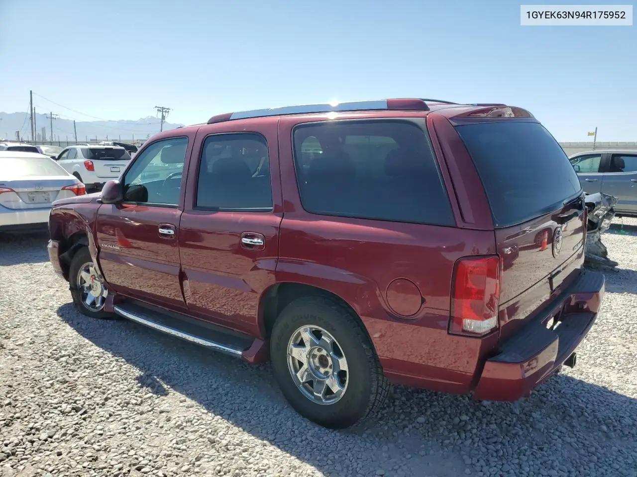 2004 Cadillac Escalade Luxury VIN: 1GYEK63N94R175952 Lot: 61661125