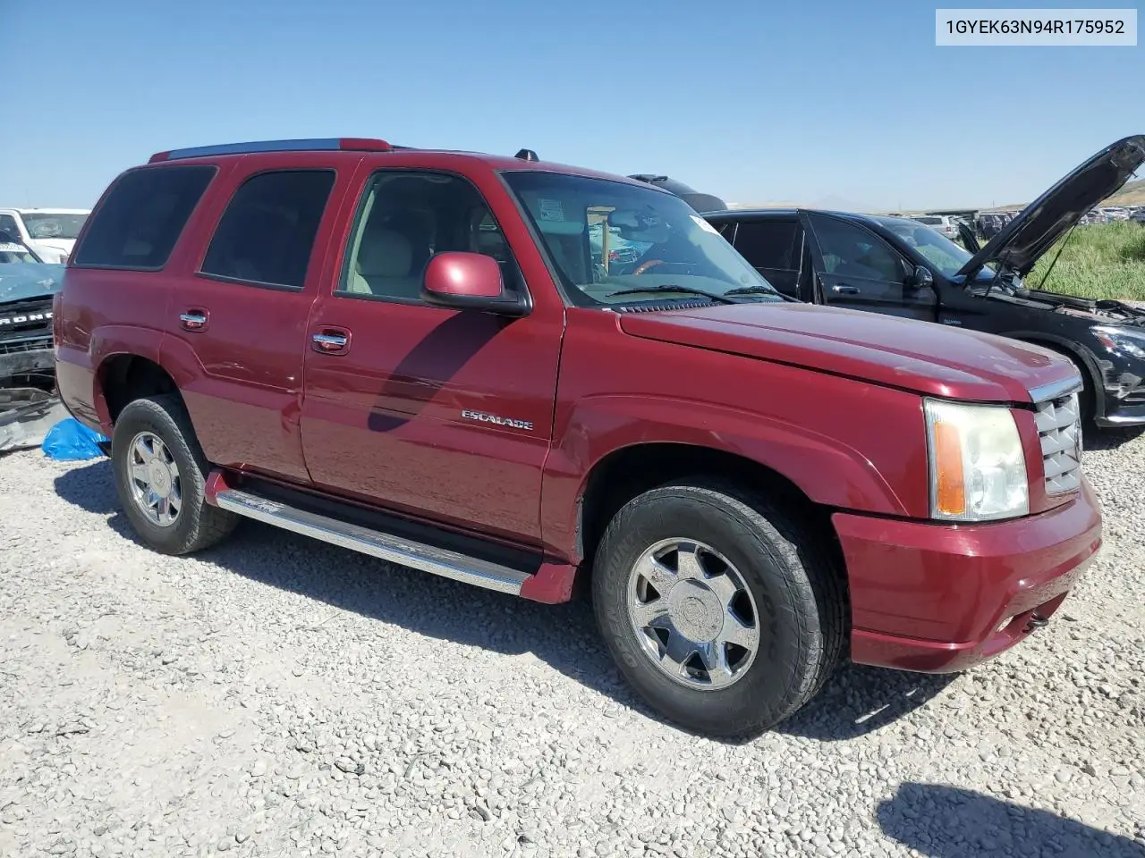 2004 Cadillac Escalade Luxury VIN: 1GYEK63N94R175952 Lot: 61661125