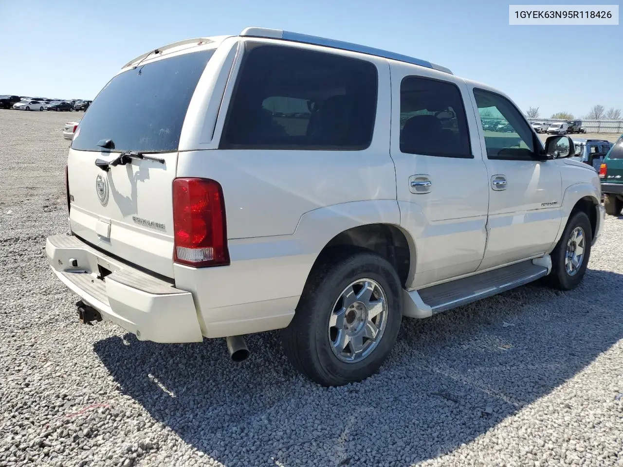 2005 Cadillac Escalade Luxury VIN: 1GYEK63N95R118426 Lot: 52681345