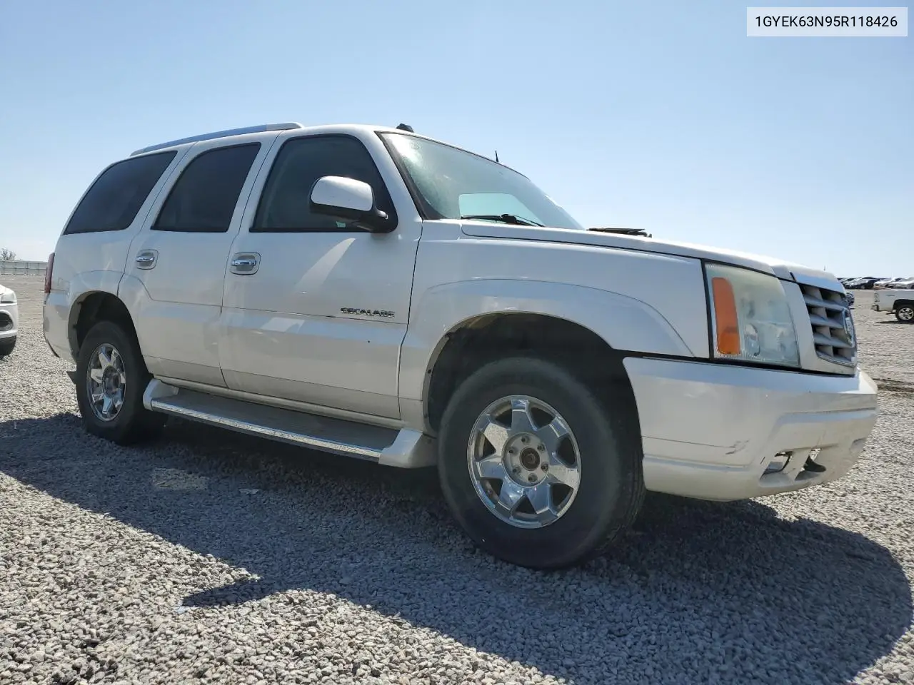 2005 Cadillac Escalade Luxury VIN: 1GYEK63N95R118426 Lot: 52681345