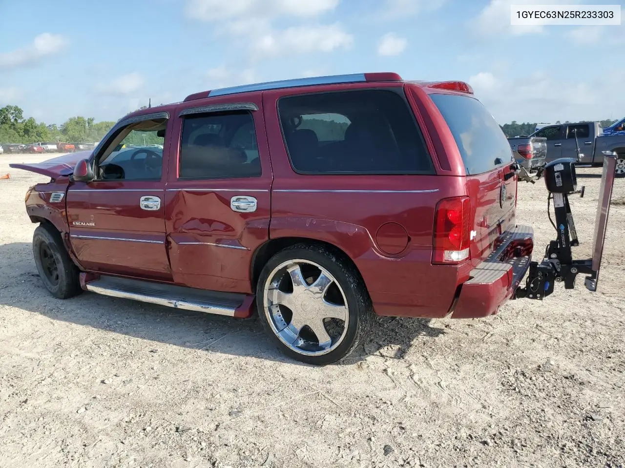 2005 Cadillac Escalade Luxury VIN: 1GYEC63N25R233303 Lot: 56823935
