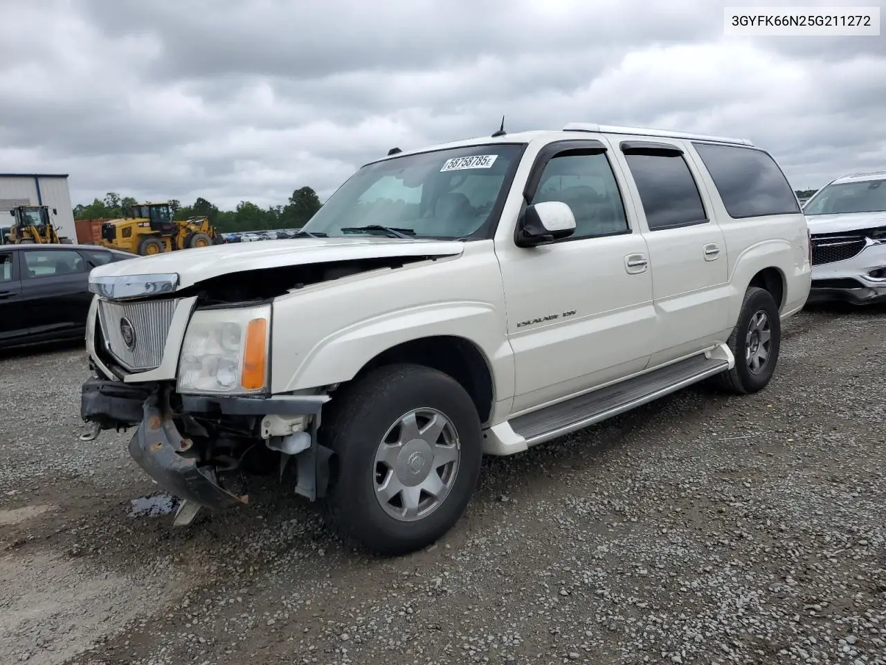 2005 Cadillac Escalade Esv VIN: 3GYFK66N25G211272 Lot: 58758785