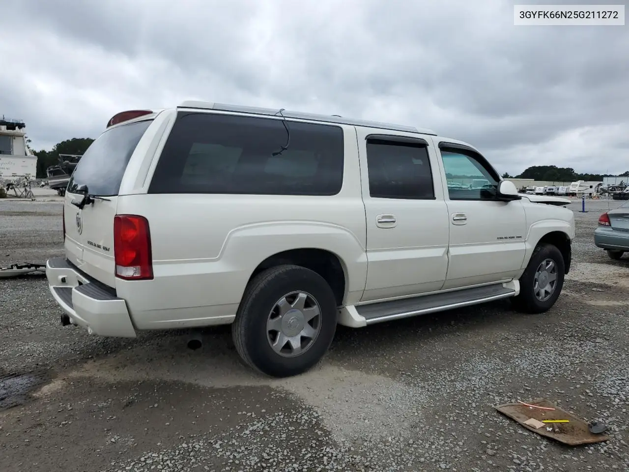 2005 Cadillac Escalade Esv VIN: 3GYFK66N25G211272 Lot: 58758785