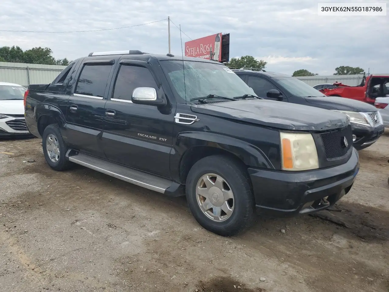 2005 Cadillac Escalade Ext VIN: 3GYEK62N55G187986 Lot: 64493125