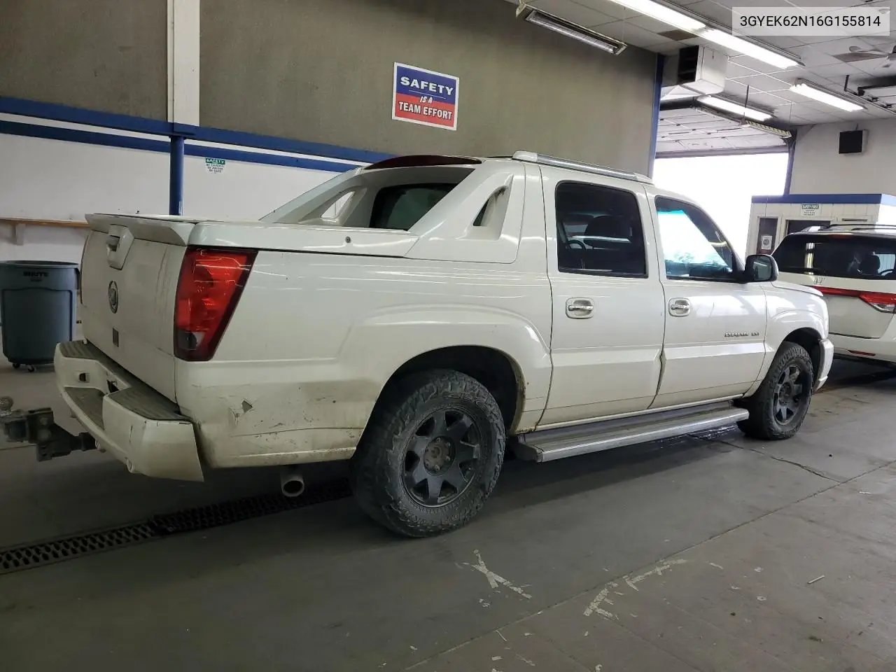 2006 Cadillac Escalade Ext VIN: 3GYEK62N16G155814 Lot: 56280445