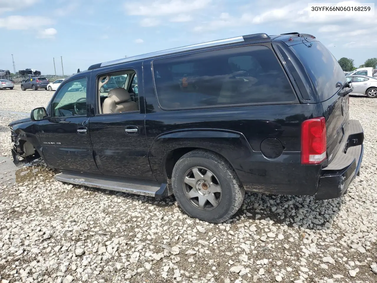 2006 Cadillac Escalade Esv VIN: 3GYFK66N06G168259 Lot: 65532425
