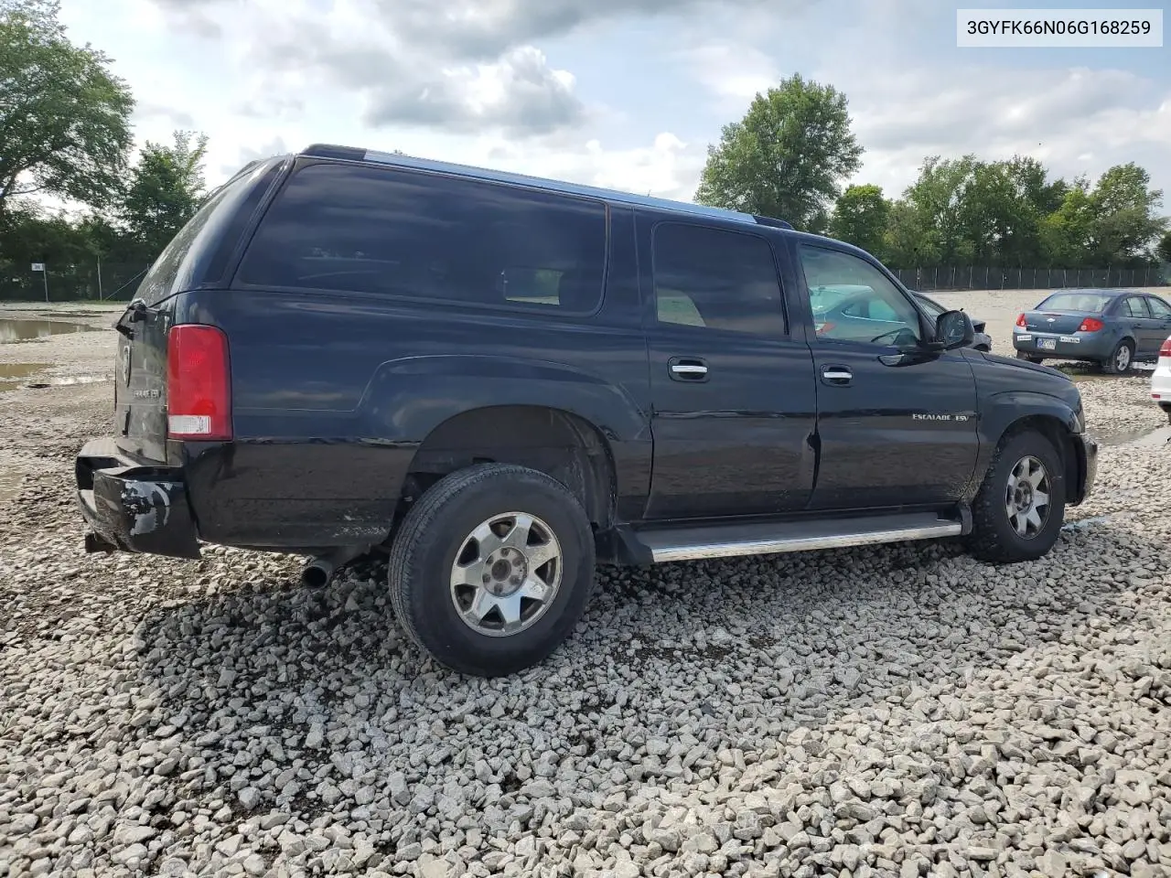 2006 Cadillac Escalade Esv VIN: 3GYFK66N06G168259 Lot: 65532425