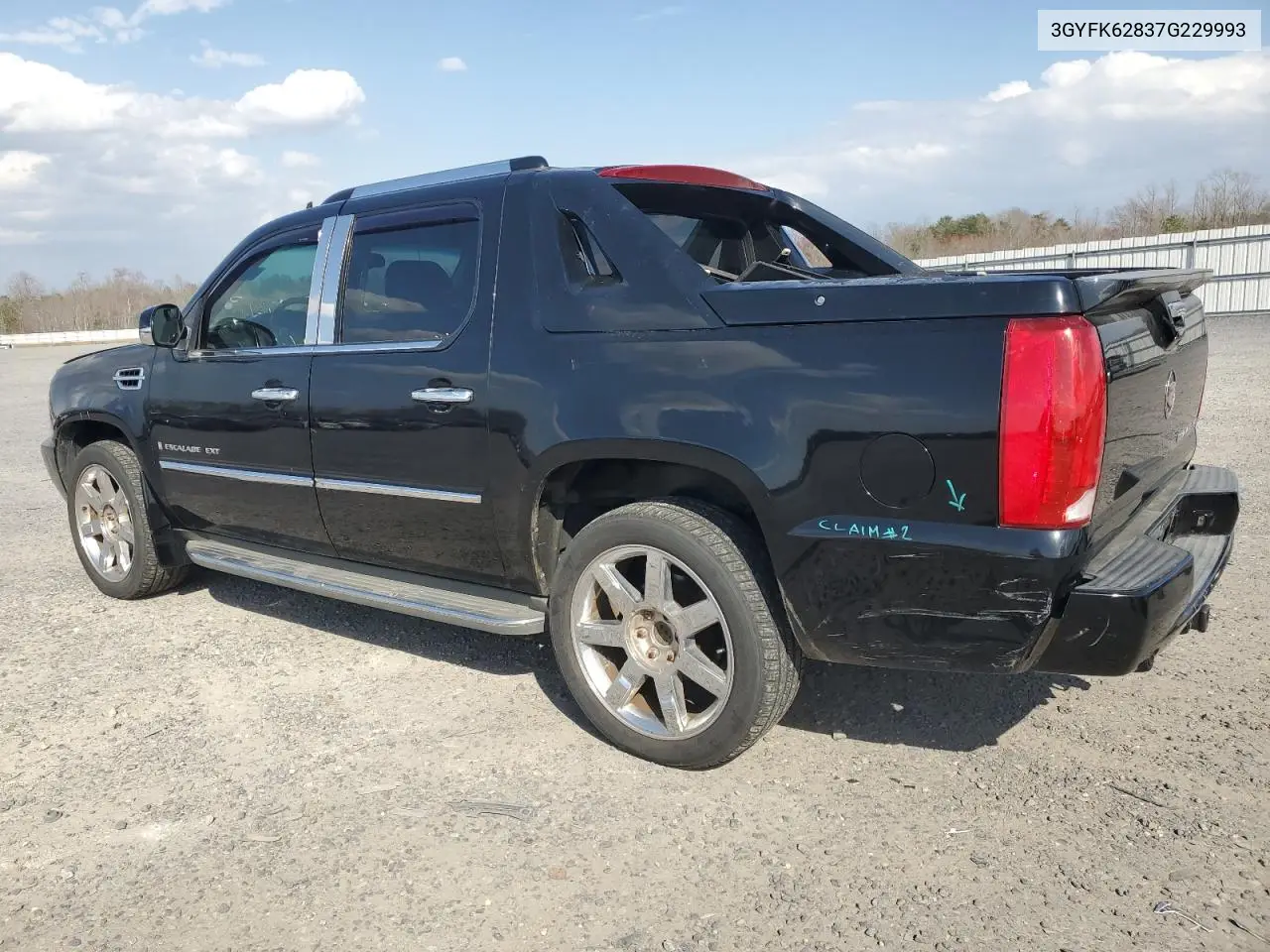 2007 Cadillac Escalade Ext VIN: 3GYFK62837G229993 Lot: 49109805
