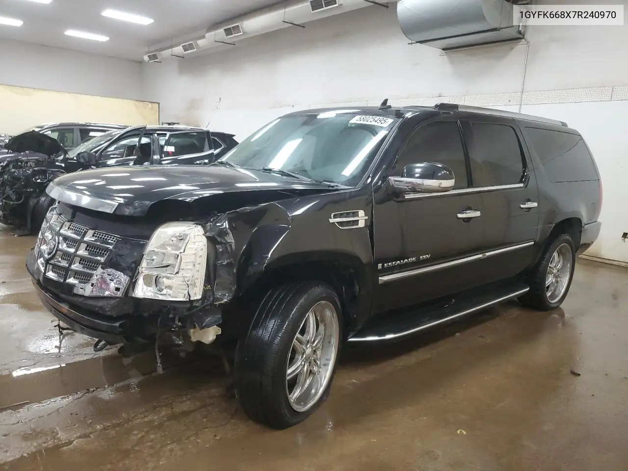 2007 Cadillac Escalade Esv VIN: 1GYFK668X7R240970 Lot: 58025495