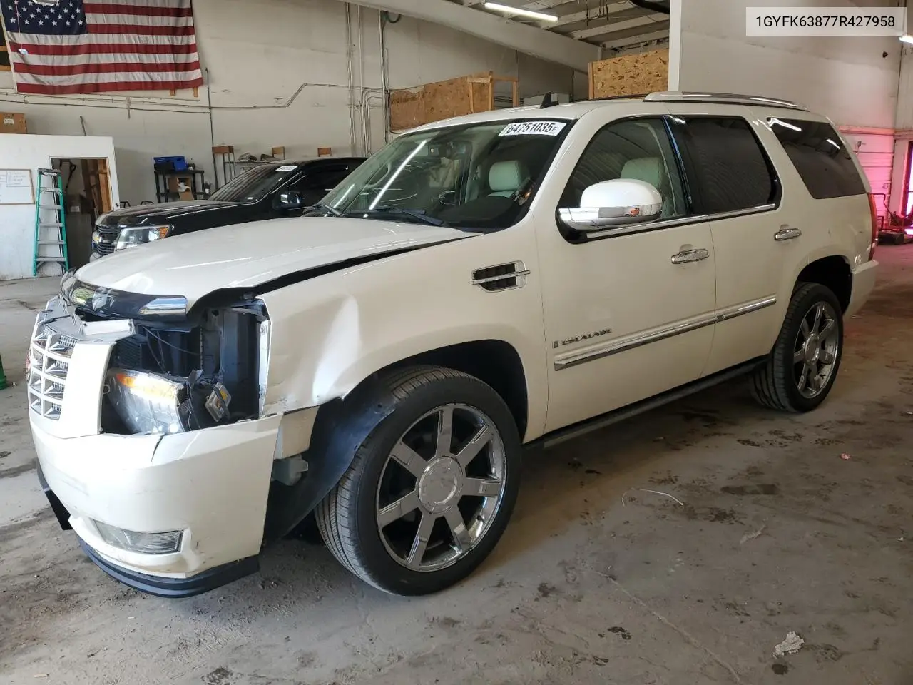 2007 Cadillac Escalade Luxury VIN: 1GYFK63877R427958 Lot: 64751035
