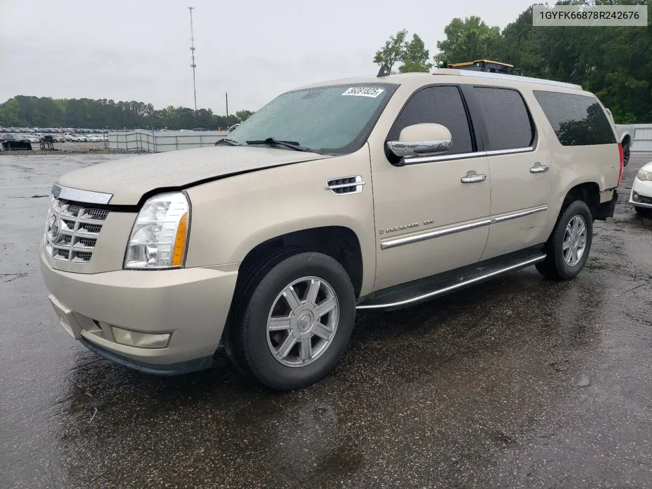 2008 Cadillac Escalade Esv VIN: 1GYFK66878R242676 Lot: 56391825
