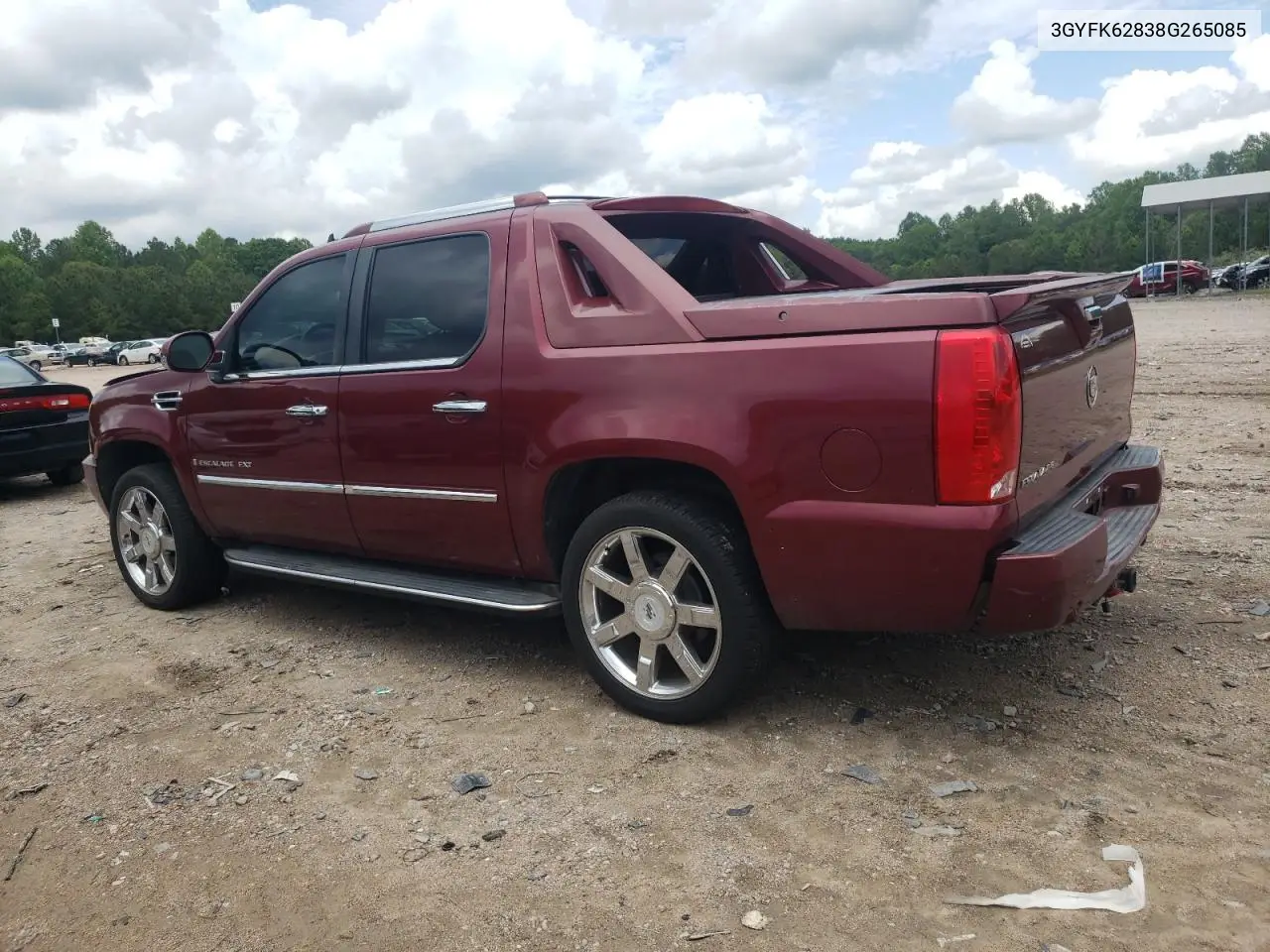 2008 Cadillac Escalade Ext VIN: 3GYFK62838G265085 Lot: 56725275