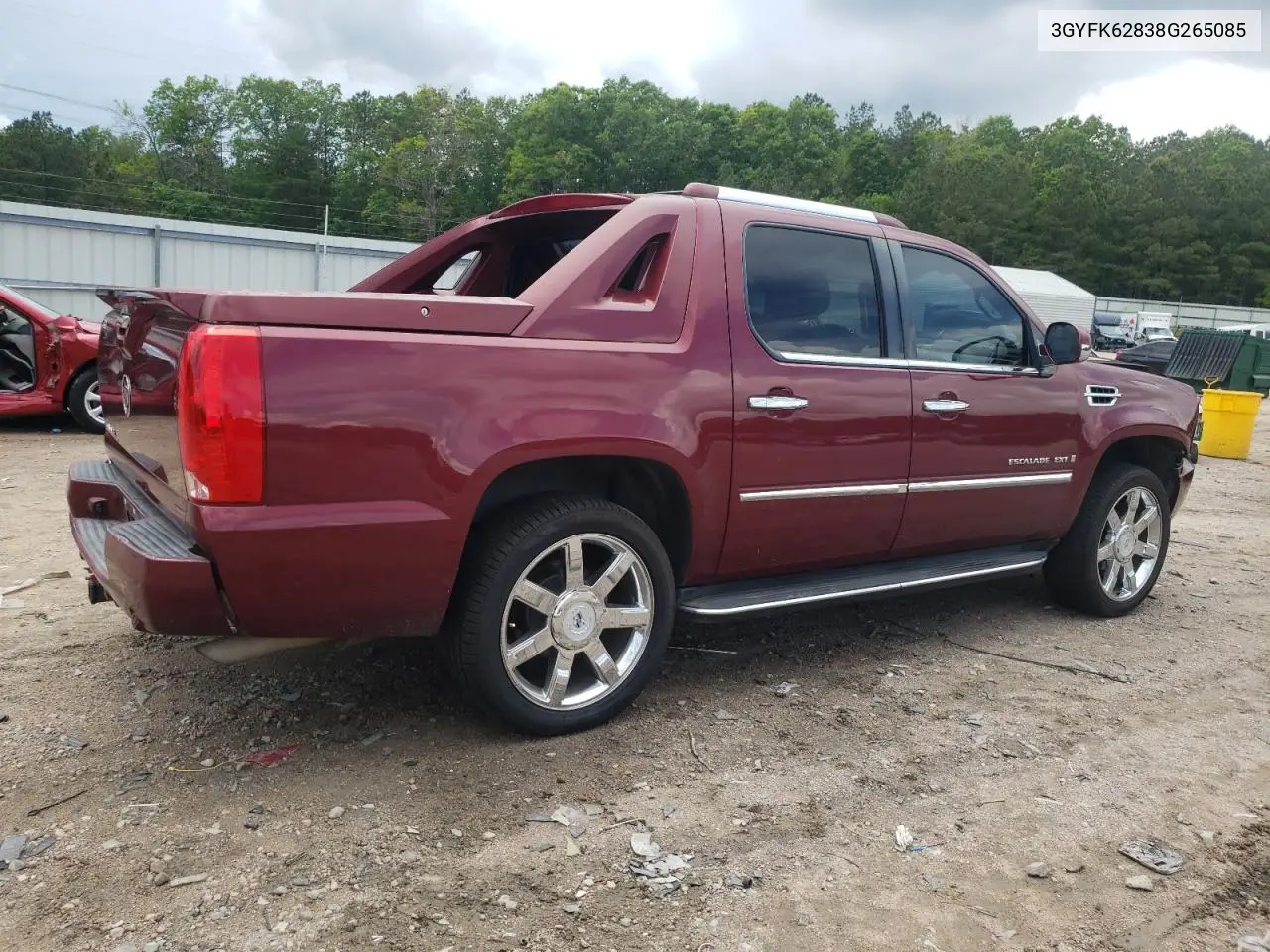 2008 Cadillac Escalade Ext VIN: 3GYFK62838G265085 Lot: 56725275