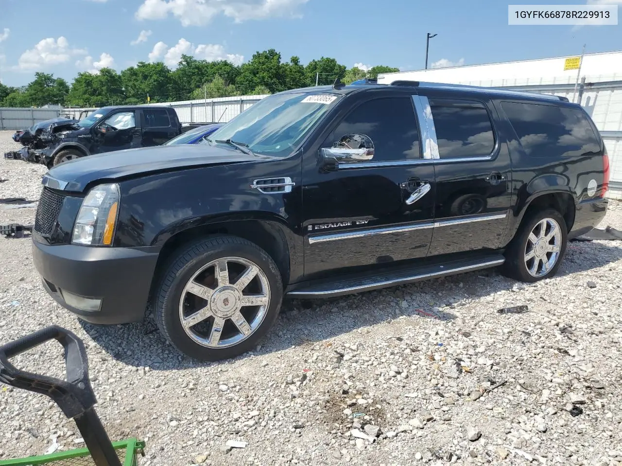 2008 Cadillac Escalade Esv VIN: 1GYFK66878R229913 Lot: 60733065