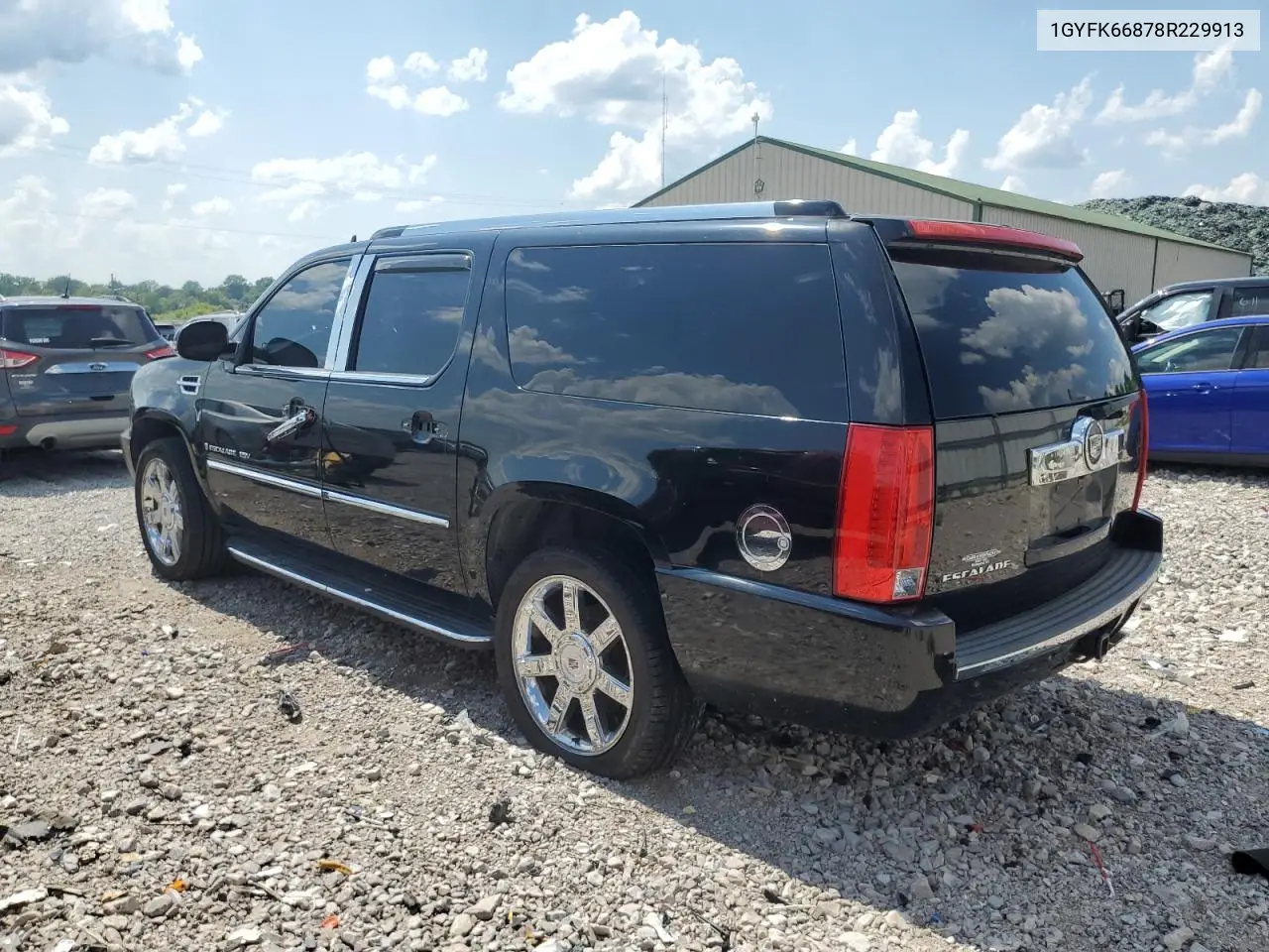 2008 Cadillac Escalade Esv VIN: 1GYFK66878R229913 Lot: 60733065