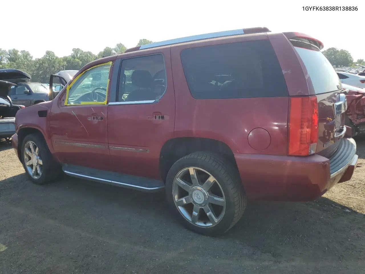 2008 Cadillac Escalade Luxury VIN: 1GYFK63838R138836 Lot: 62172355