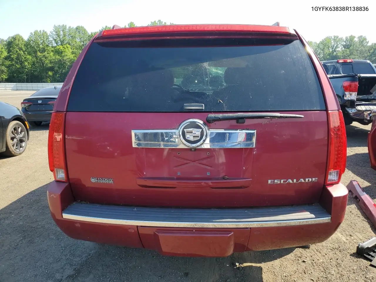 2008 Cadillac Escalade Luxury VIN: 1GYFK63838R138836 Lot: 62172355
