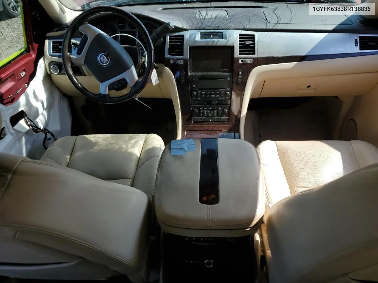 2008 Cadillac Escalade Luxury VIN: 1GYFK63838R138836 Lot: 62172355
