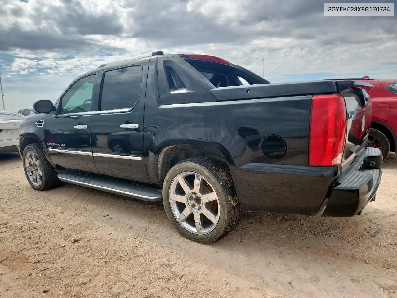 2008 Cadillac Escalade Ext VIN: 3GYFK628X8G170734 Lot: 62679575