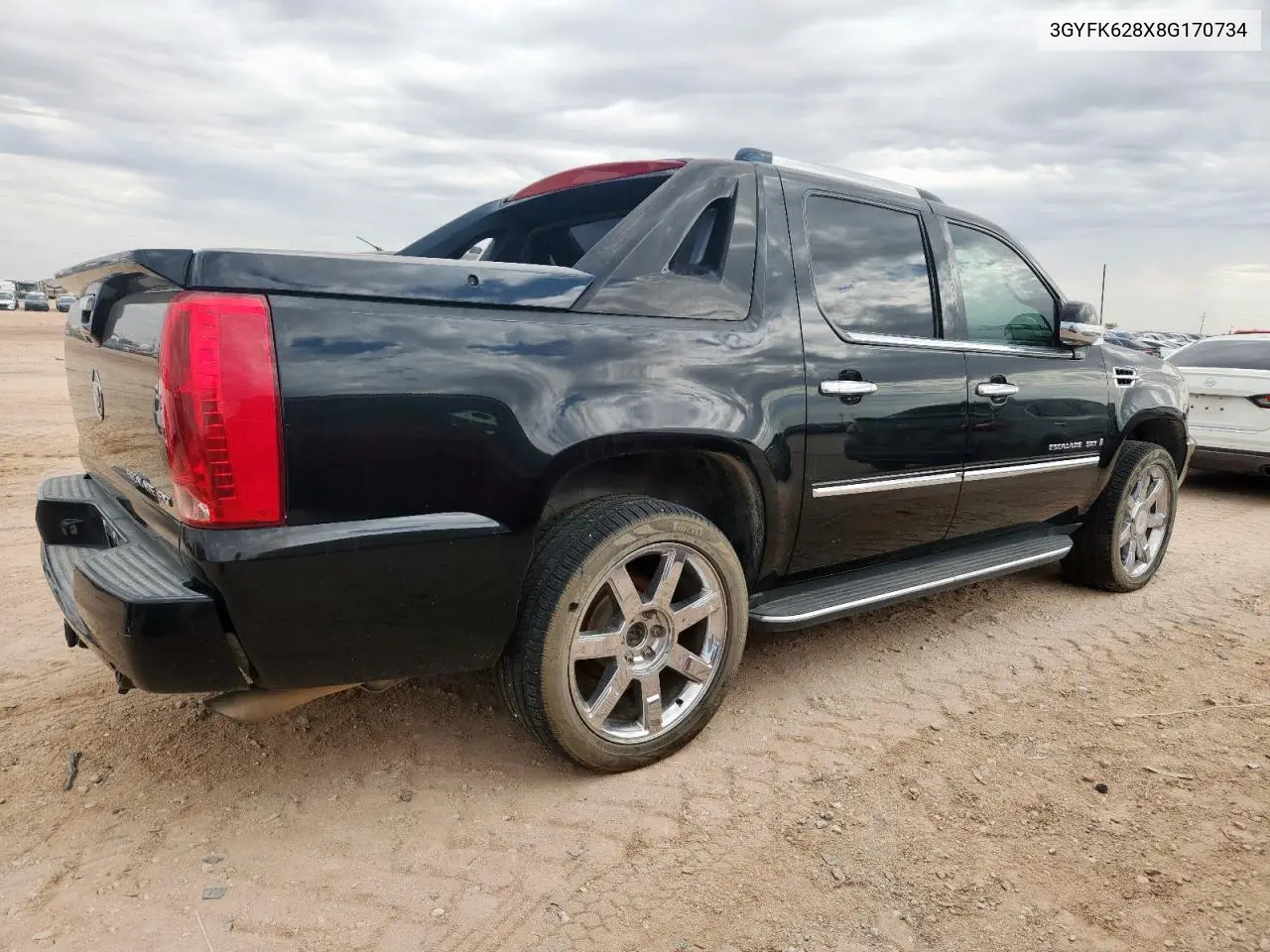 2008 Cadillac Escalade Ext VIN: 3GYFK628X8G170734 Lot: 62679575