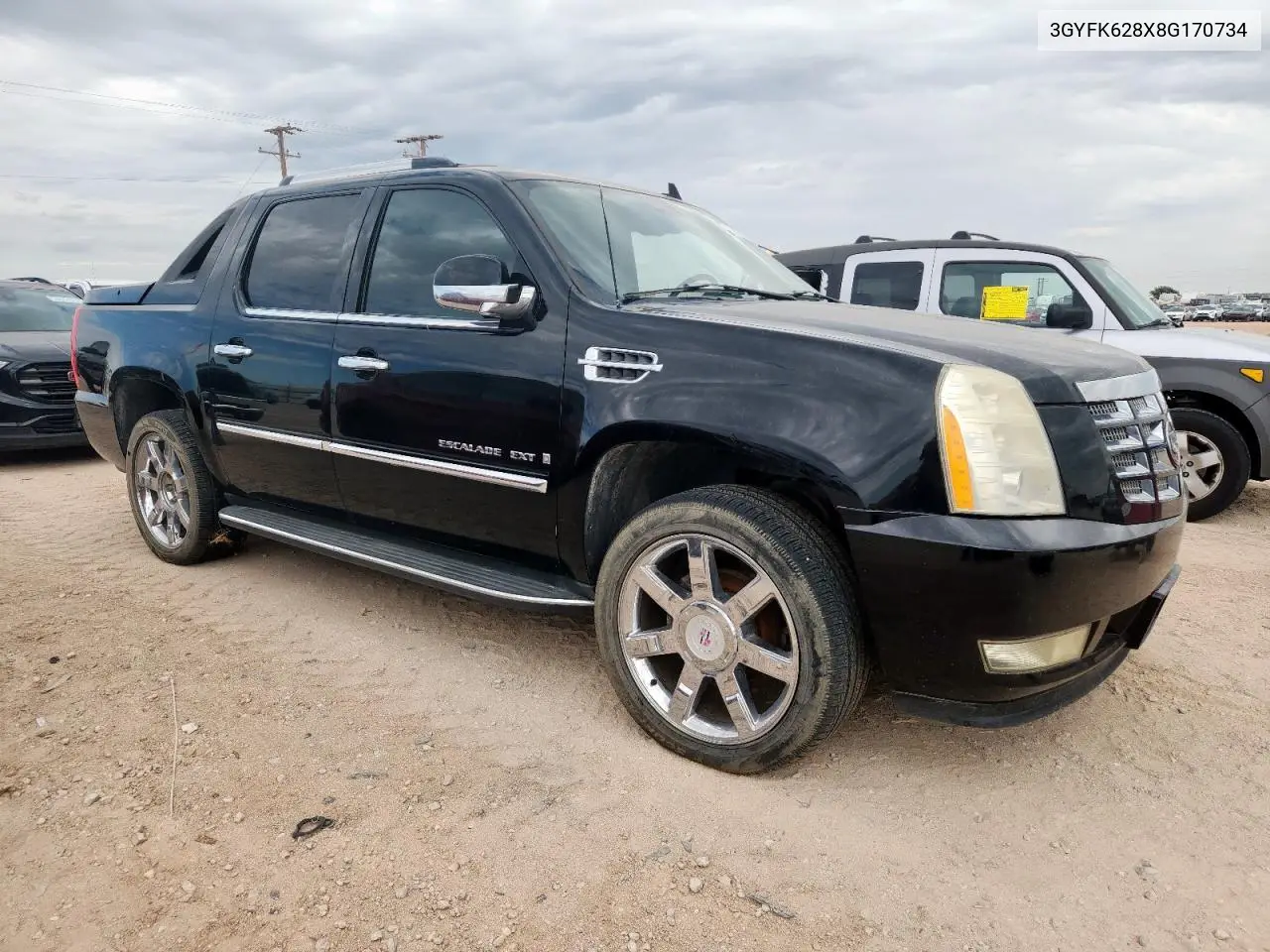 2008 Cadillac Escalade Ext VIN: 3GYFK628X8G170734 Lot: 62679575