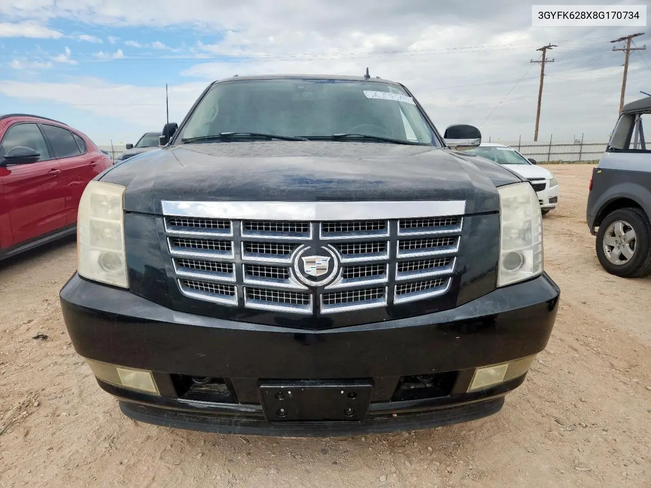 2008 Cadillac Escalade Ext VIN: 3GYFK628X8G170734 Lot: 62679575