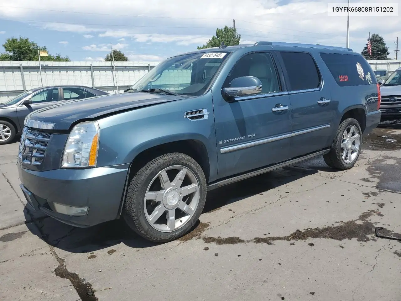 2008 Cadillac Escalade Esv VIN: 1GYFK66808R151202 Lot: 64321645