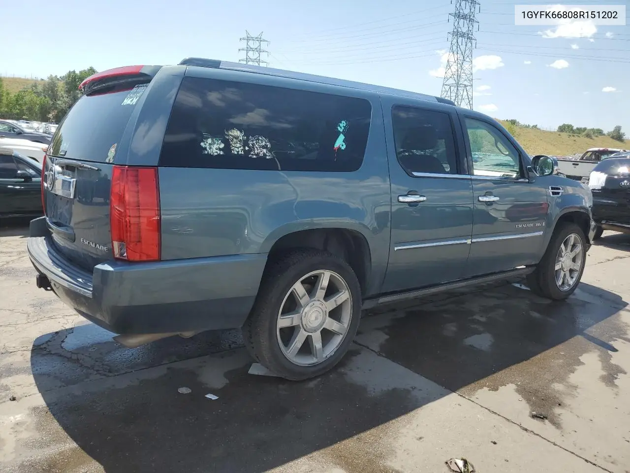 2008 Cadillac Escalade Esv VIN: 1GYFK66808R151202 Lot: 64321645