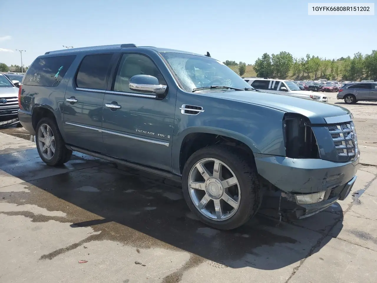 2008 Cadillac Escalade Esv VIN: 1GYFK66808R151202 Lot: 64321645
