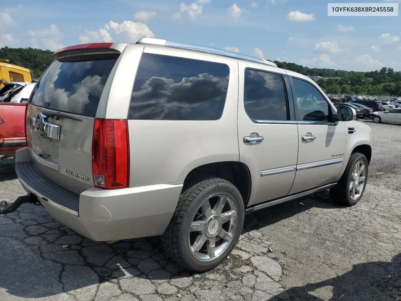 2008 Cadillac Escalade Luxury VIN: 1GYFK638X8R245558 Lot: 64428505