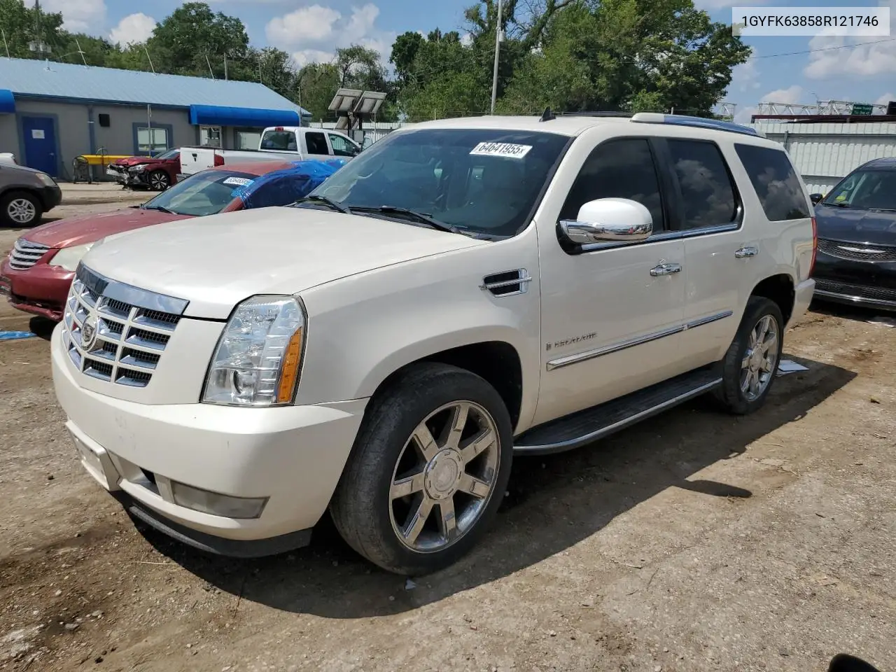 2008 Cadillac Escalade Luxury VIN: 1GYFK63858R121746 Lot: 64641955