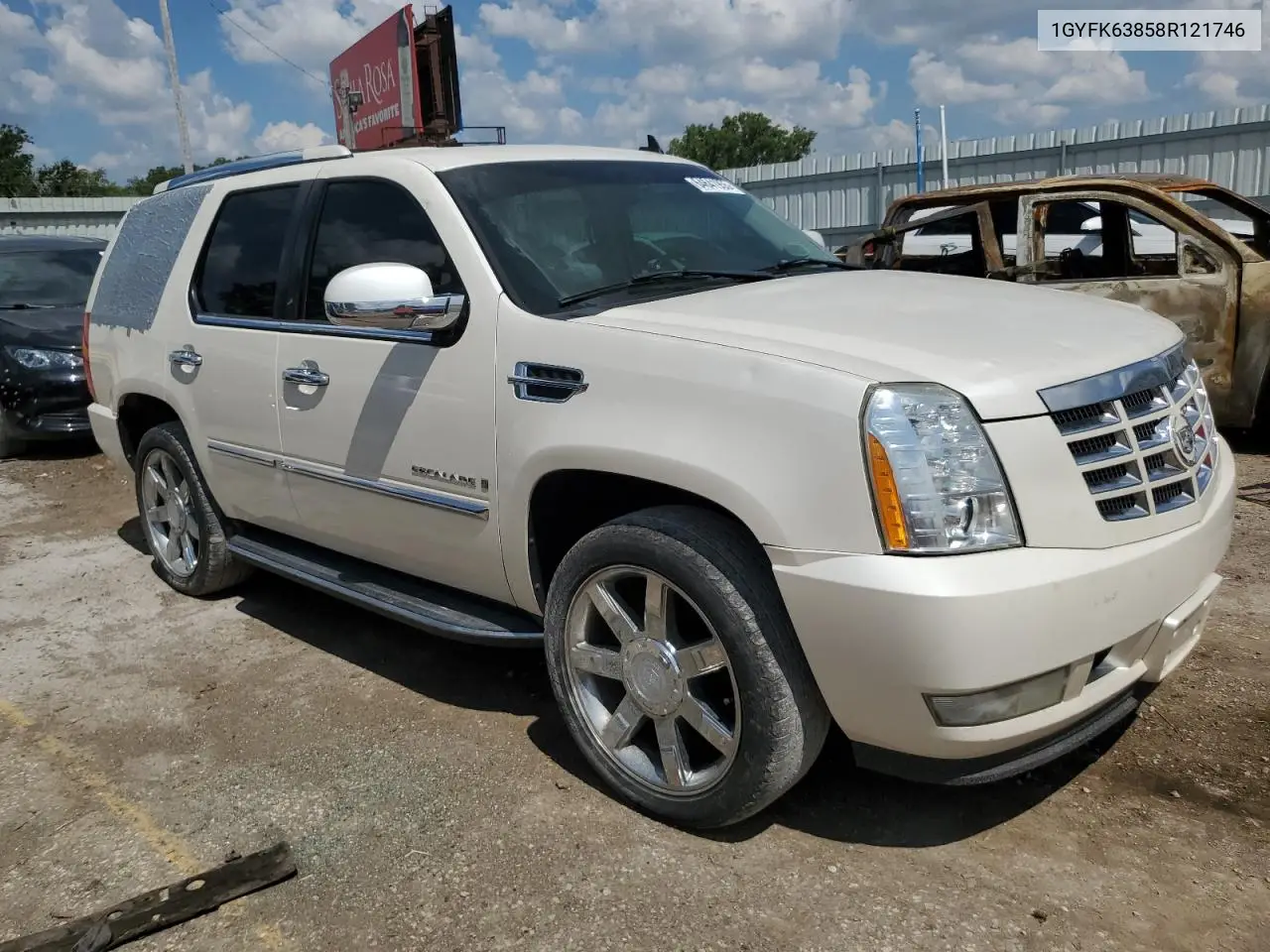 2008 Cadillac Escalade Luxury VIN: 1GYFK63858R121746 Lot: 64641955
