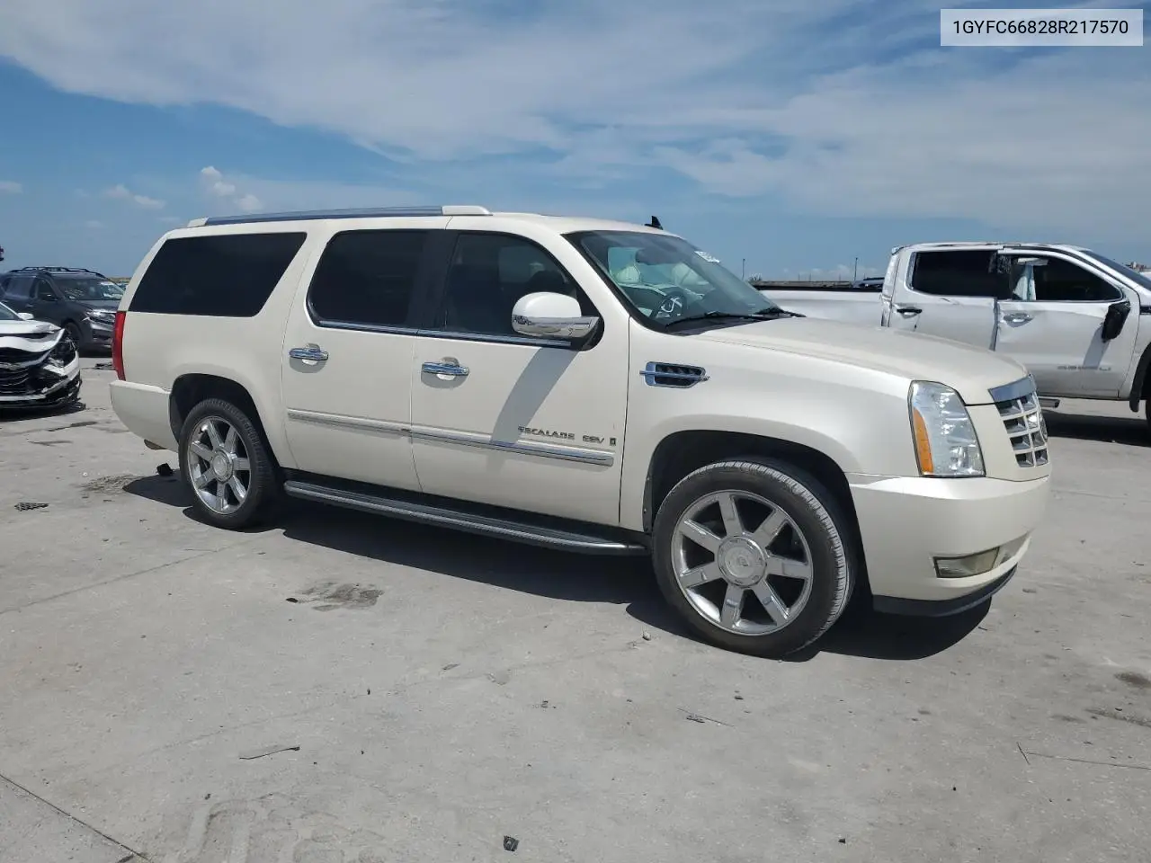 2008 Cadillac Escalade Esv VIN: 1GYFC66828R217570 Lot: 65199665