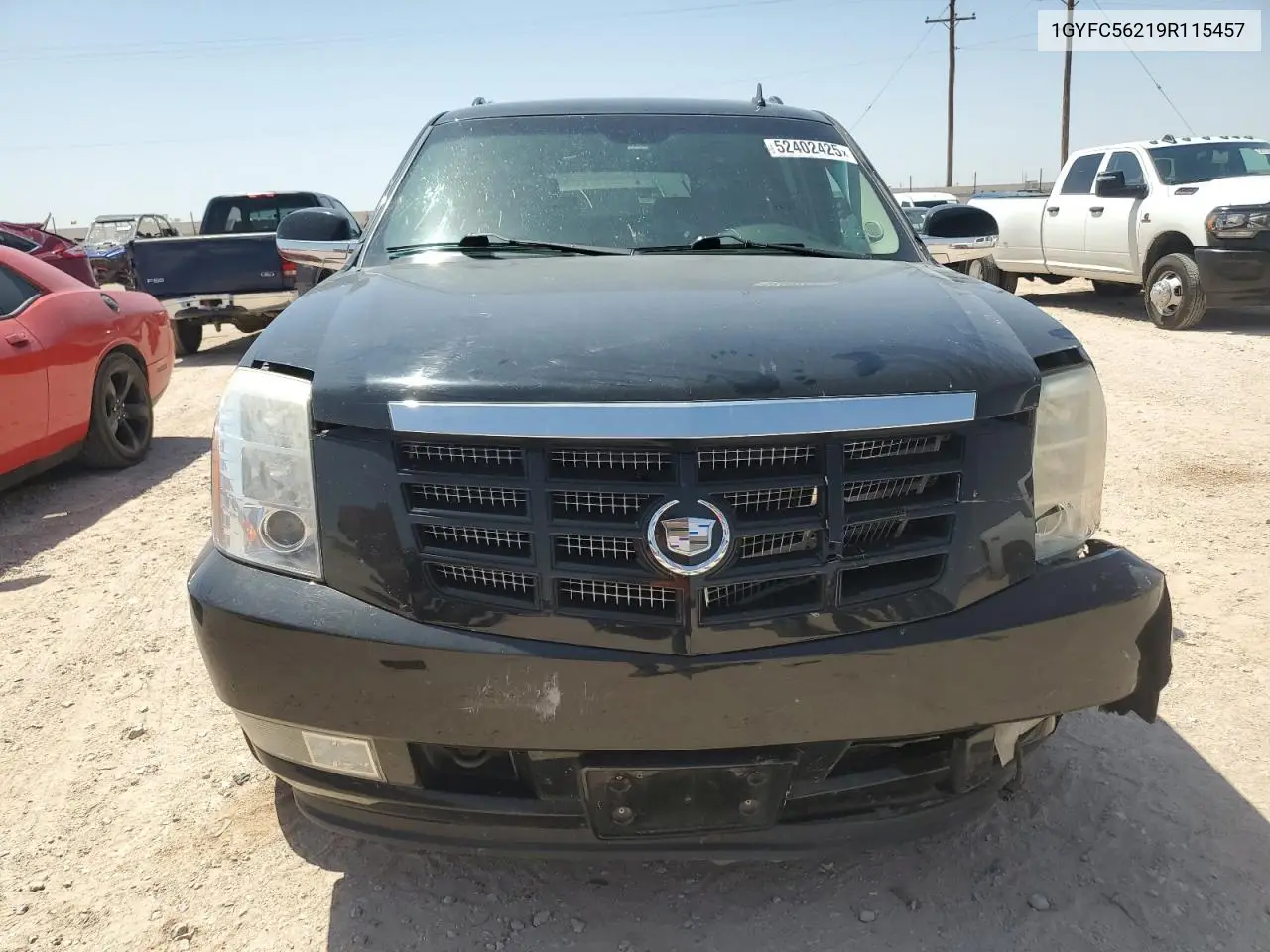 2009 Cadillac Escalade Esv Sport VIN: 1GYFC56219R115457 Lot: 52402425
