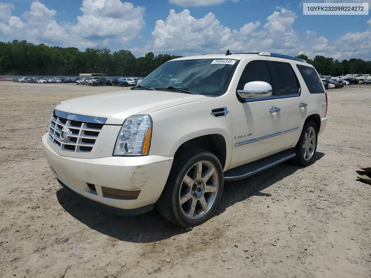 2009 Cadillac Escalade Luxury VIN: 1GYFK23209R224272 Lot: 59886345