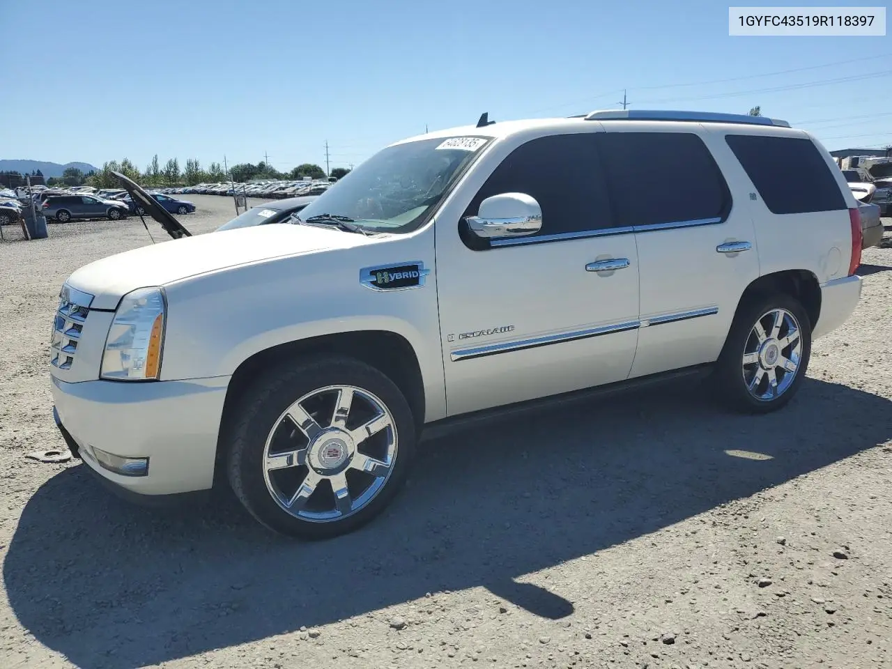 2009 Cadillac Escalade Hybrid VIN: 1GYFC43519R118397 Lot: 64628135