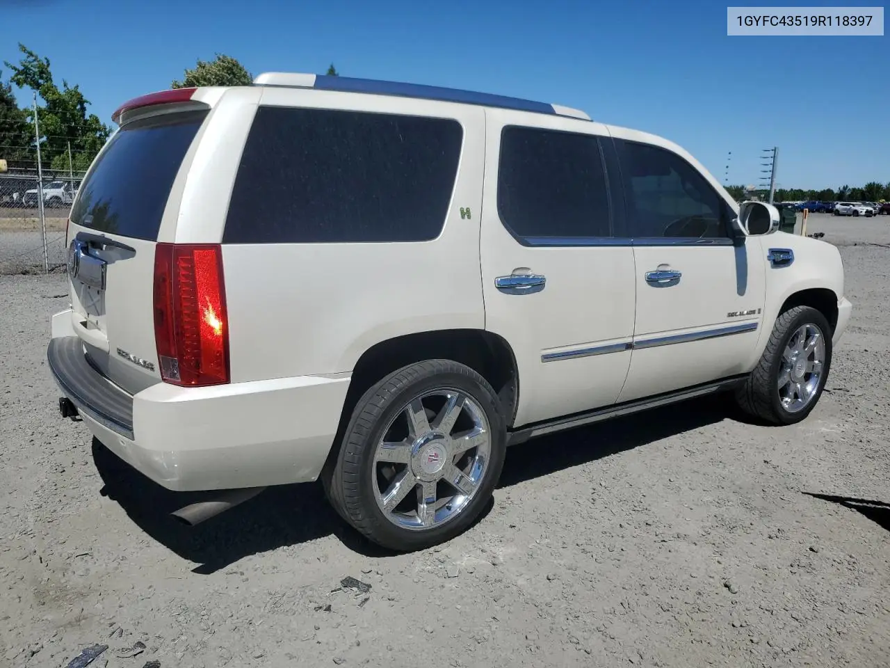2009 Cadillac Escalade Hybrid VIN: 1GYFC43519R118397 Lot: 64628135