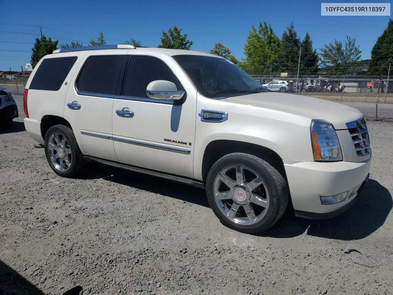 2009 Cadillac Escalade Hybrid VIN: 1GYFC43519R118397 Lot: 64628135