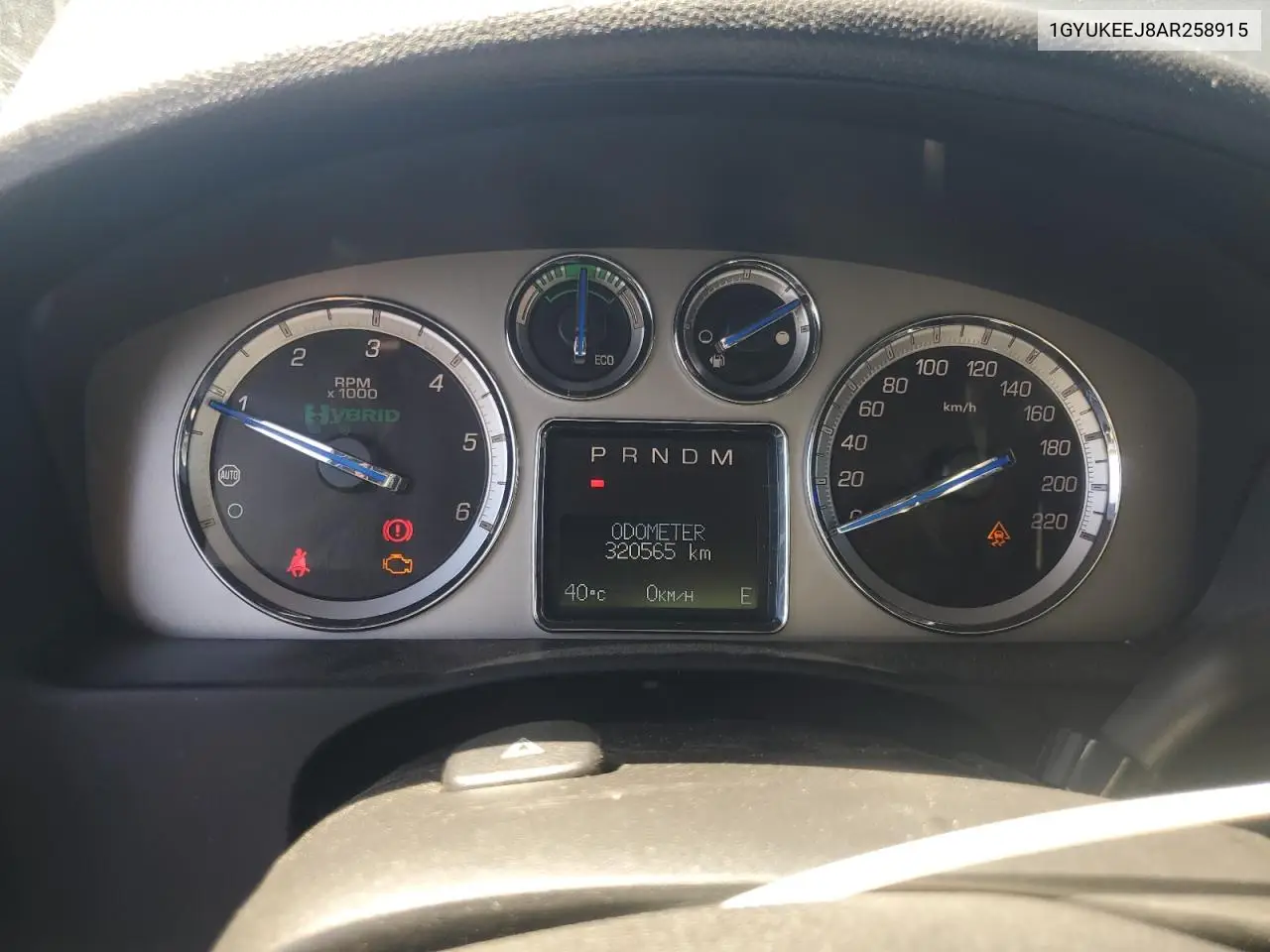 2010 Cadillac Escalade Hybrid VIN: 1GYUKEEJ8AR258915 Lot: 60908475