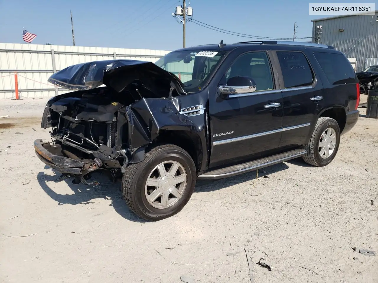 2010 Cadillac Escalade VIN: 1GYUKAEF7AR116351 Lot: 62608595