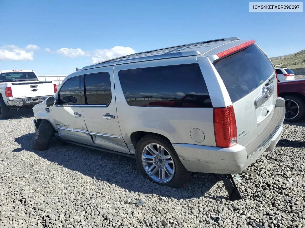 2011 Cadillac Escalade Esv Platinum VIN: 1GYS4KEFXBR290097 Lot: 56677095