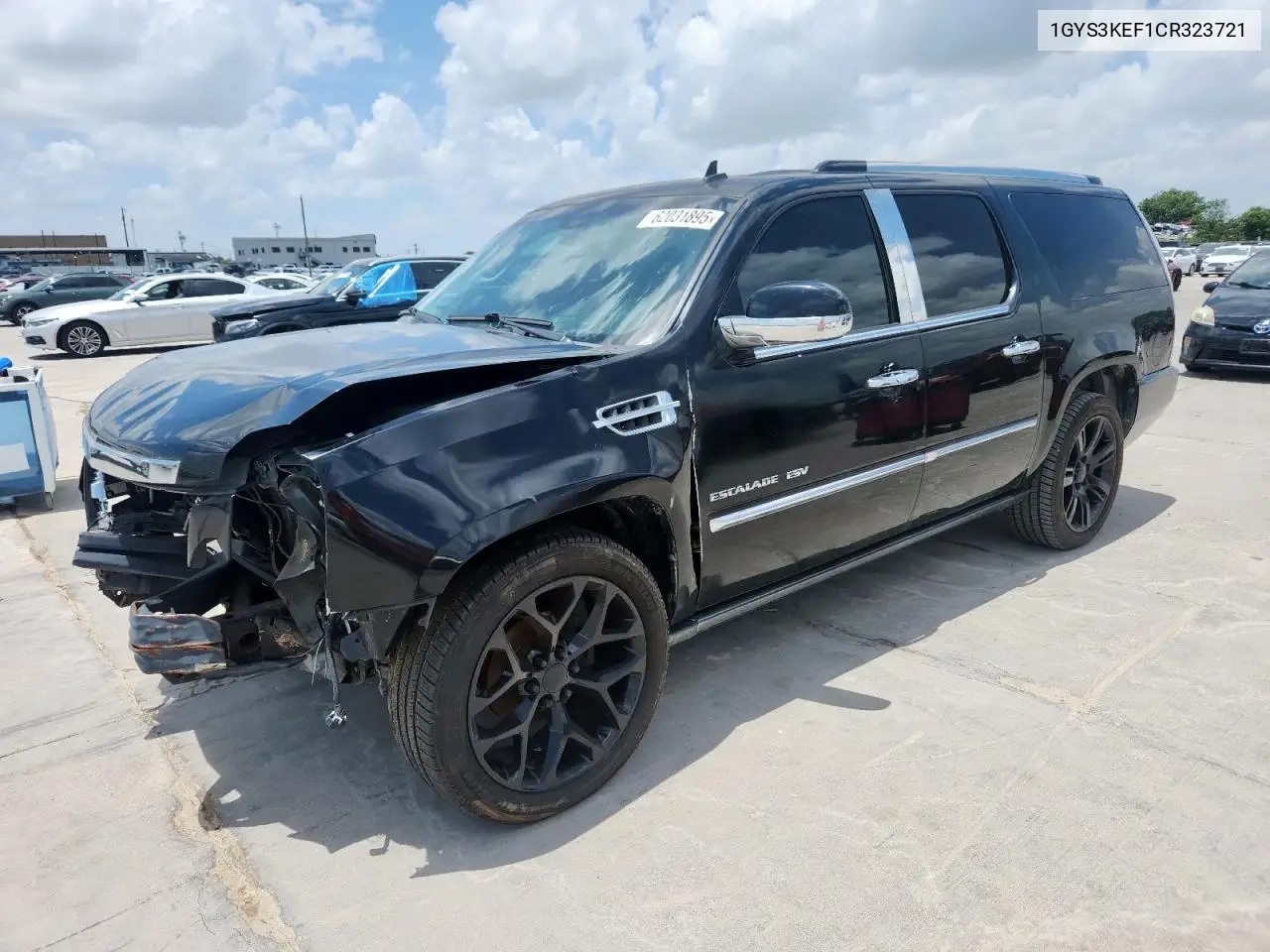 2012 Cadillac Escalade Esv Platinum VIN: 1GYS3KEF1CR323721 Lot: 62031895