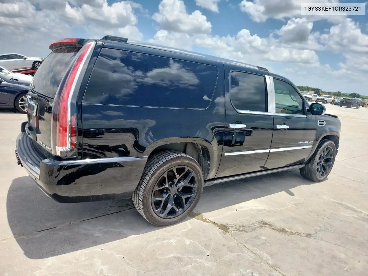 2012 Cadillac Escalade Esv Platinum VIN: 1GYS3KEF1CR323721 Lot: 62031895