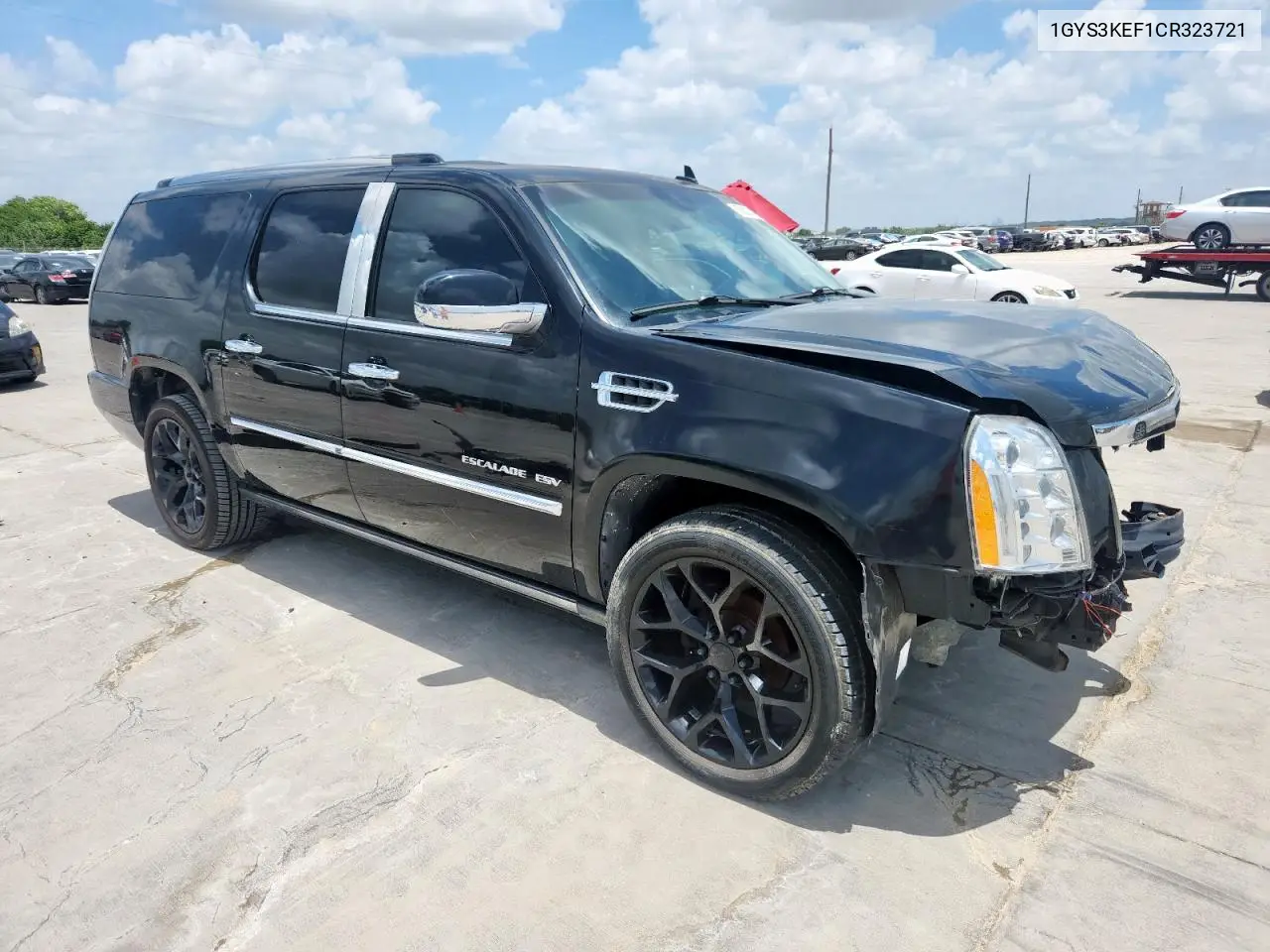 2012 Cadillac Escalade Esv Platinum VIN: 1GYS3KEF1CR323721 Lot: 62031895