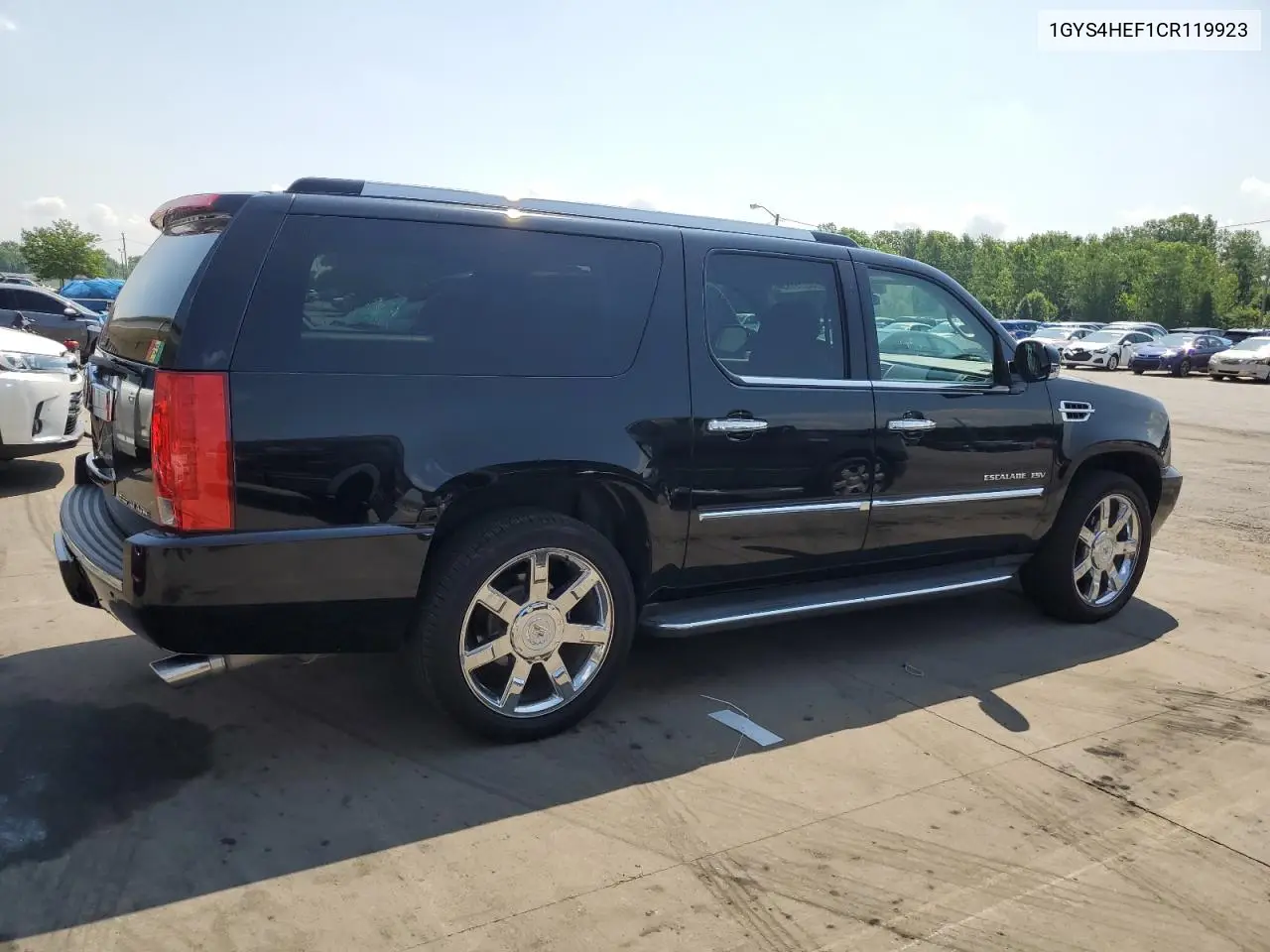 2012 Cadillac Escalade Esv Luxury VIN: 1GYS4HEF1CR119923 Lot: 62519195