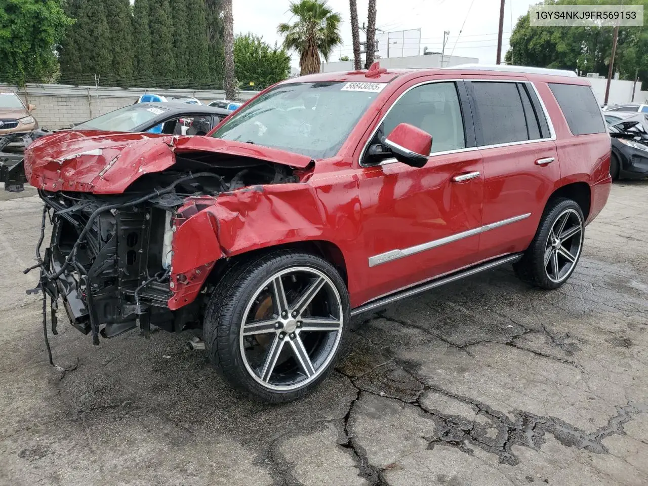 2015 Cadillac Escalade Premium VIN: 1GYS4NKJ9FR569153 Lot: 58843055