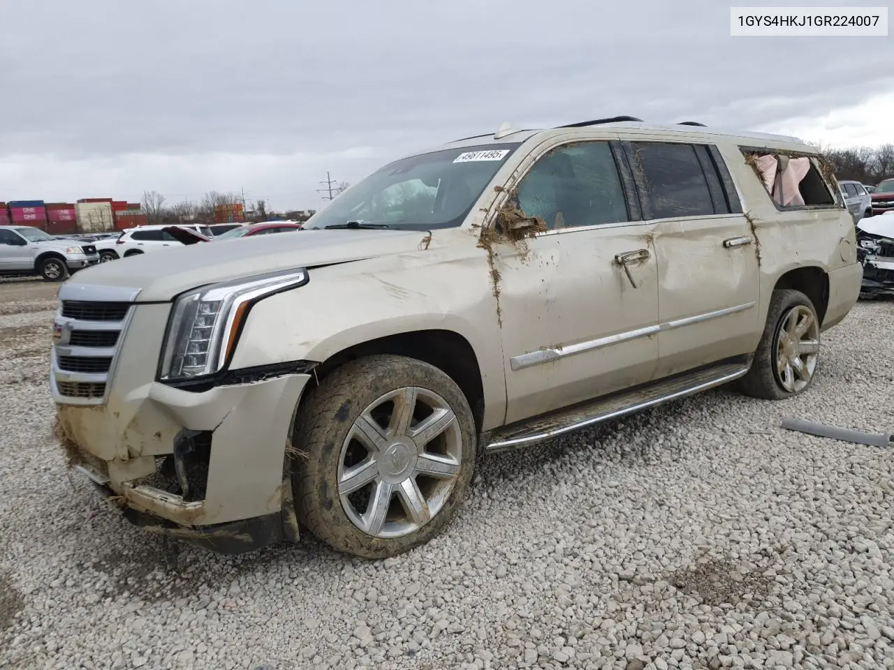 2016 Cadillac Escalade Esv Luxury VIN: 1GYS4HKJ1GR224007 Lot: 49811495